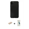 ieg™ iPhone 11 Pro Max Kılıf Kozmos Yansıma Özel Seri - Şeffaf Pasifik Cam Ekran Koruyucu + Renkli Kamera Lens Koruma Cam - MI