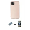 ieg™ iPhone 11 Pro Max Kılıf Kozmos Yansıma Özel Seri - Siyah 34D Hayalet Izgaralı Cam + Shine Kamera Lens Koruma Cam - GS