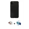 ieg™ iPhone 11 Pro Max Kılıf Kozmos Yansıma Özel Seri - Siyah 3D Antistatik Seramik Nano Ekran Koruyucu + Pers Alüminyum Kamera Lens - KI