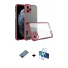 ieg™ iPhone 11 Pro Max Kılıf Nova Asil Özel Seri - Siyah 3D Antistatik Cam Ekran Koruyucu + Shine Kamera Lens Koruma Cam - SH