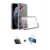 ieg™ iPhone 11 Pro Max Kılıf Nova Asil Özel Seri - Siyah 3D Antistatik Seramik Nano Ekran Koruyucu + Kamera Lens Koruma Cam - SF