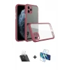 ieg™ iPhone 11 Pro Max Kılıf Nova Asil Özel Seri - Siyah 3D Antistatik Seramik Nano Ekran Koruyucu + Kamera Lens Koruma Cam - SF