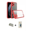 ieg™ iPhone 11 Pro Max Kılıf Nova Asil Özel Seri - Siyah 6D Mat Seramik Hayalet Nano Ekran Koruyucu + Rainbow Kamera Lens Koruma Cam - GD