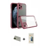 ieg™ iPhone 11 Pro Max Kılıf Nova Asil Özel Seri - Siyah 6D Mat Seramik Hayalet Nano Ekran Koruyucu + Rainbow Kamera Lens Koruma Cam - YL