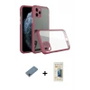 ieg™ iPhone 11 Pro Max Kılıf Nova Asil Özel Seri - Siyah 6D Mat Seramik Hayalet Nano Ekran Koruyucu + Shine Kamera Lens Koruma Cam - GI