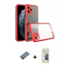 ieg™ iPhone 11 Pro Max Kılıf Nova Asil Özel Seri - Siyah 6D Mat Seramik Hayalet Nano Ekran Koruyucu + Shine Kamera Lens Koruma Cam - GI