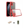 ieg™ iPhone 11 Pro Max Kılıf Nova Asil Özel Seri - Siyah Joko Magic 5D Hayalet Cam + Renkli Kamera Lens Koruma Cam - MI