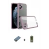 ieg™ iPhone 11 Pro Max Kılıf Nova Asil Özel Seri - Siyah Joko Magic 5D Hayalet Cam + Shine Kamera Lens Koruma Cam - GD