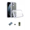 ieg™ iPhone 11 Pro Max Kılıf Nova Asil Özel Seri - Siyah Joko Magic 5D Hayalet Cam + Shine Kamera Lens Koruma Cam - GD