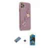 ieg™ iPhone 11 Pro Max Kılıf Nova Işık Prime - Siyah 18D Cam Ekran Koruyucu + Shine Kamera Lens Koruma Cam - MI