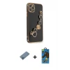 ieg™ iPhone 11 Pro Max Kılıf Nova Işık Prime - Siyah 18D Cam Ekran Koruyucu + Shine Kamera Lens Koruma Cam - MI