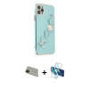 ieg™ iPhone 11 Pro Max Kılıf Nova Işık Prime - Siyah 3D Antistatik Cam Ekran Koruyucu + Rainbow Kamera Lens Koruma Cam - YL