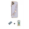 ieg™ iPhone 11 Pro Max Kılıf Nova Işık Prime - Siyah Polymer Nano Ekran Koruyucu + Shine Kamera Lens Koruma Cam - SABE