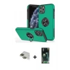 ieg™ iPhone 11 Pro Max Kılıf Odak Form Prime - Şeffaf 360 Full Body Arka Koruyucu + Pers Alüminyum Kamera Lens - YL