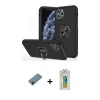 ieg™ iPhone 11 Pro Max Kılıf Odak Form Prime - Siyah Polymer Nano Ekran Koruyucu + Shine Kamera Lens Koruma Cam - GD