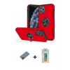 ieg™ iPhone 11 Pro Max Kılıf Odak Form Prime - Siyah Polymer Nano Ekran Koruyucu + Shine Kamera Lens Koruma Cam - GD