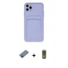 ieg™ iPhone 11 Pro Max Kılıf Vadi Çizgi Prime - Siyah Joko Magic 5D Hayalet Cam + Shine Kamera Lens Koruma Cam - PE