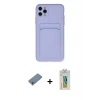 ieg™ iPhone 11 Pro Max Kılıf Vadi Çizgi Prime - Siyah Polymer Nano Ekran Koruyucu + Shine Kamera Lens Koruma Cam - GS