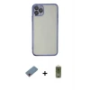 ieg™ iPhone 11 Pro Max Kılıf Vadi Minimal - Siyah Joko Magic 5D Hayalet Cam + Shine Kamera Lens Koruma Cam - PE