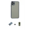 ieg™ iPhone 11 Pro Max Kılıf Vadi Minimal - Siyah Joko Magic 5D Hayalet Cam + Shine Kamera Lens Koruma Cam - PE