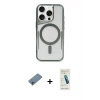 ieg™ iPhone 11 Pro Max Kılıf Yadigar Klasik Özel Seri - Şeffaf Pasifik Cam Ekran Koruyucu + Shine Kamera Lens Koruma Cam - GI