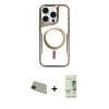 ieg™ iPhone 11 Pro Max Kılıf Yadigar Klasik Özel Seri - Siyah 20D Premium Cam Ekran Koruyucu + Rainbow Kamera Lens Koruma Cam - YL