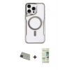 ieg™ iPhone 11 Pro Max Kılıf Yadigar Klasik Özel Seri - Siyah 20D Premium Cam Ekran Koruyucu + Rainbow Kamera Lens Koruma Cam - YL