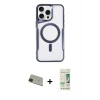 ieg™ iPhone 11 Pro Max Kılıf Yadigar Klasik Özel Seri - Siyah 20D Premium Cam Ekran Koruyucu + Rainbow Kamera Lens Koruma Cam - YL