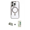 ieg™ iPhone 11 Pro Max Kılıf Yadigar Klasik Özel Seri - Siyah 20D Premium Cam Ekran Koruyucu + Rainbow Kamera Lens Koruma Cam - YL