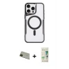 ieg™ iPhone 11 Pro Max Kılıf Yadigar Klasik Özel Seri - Siyah 20D Premium Cam Ekran Koruyucu + Rainbow Kamera Lens Koruma Cam - YL