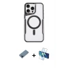 ieg™ iPhone 11 Pro Max Kılıf Yadigar Klasik Özel Seri - Siyah 3D Antistatik Seramik Nano Ekran Koruyucu + Metal Kamera Lens Koruma Cam - MI
