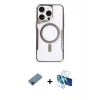 ieg™ iPhone 11 Pro Max Kılıf Yadigar Klasik Özel Seri - Siyah 3D Antistatik Seramik Nano Ekran Koruyucu + Metal Kamera Lens Koruma Cam - MI