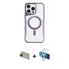 ieg™ iPhone 11 Pro Max Kılıf Yadigar Klasik Özel Seri - Siyah 3D Antistatik Seramik Nano Ekran Koruyucu + Rainbow Kamera Lens Koruma Cam - YL
