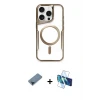 ieg™ iPhone 11 Pro Max Kılıf Yadigar Klasik Özel Seri - Siyah 3D Antistatik Seramik Nano Ekran Koruyucu + Metal Kamera Lens Koruma Cam - MI