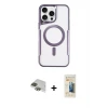 ieg™ iPhone 11 Pro Max Kılıf Yadigar Klasik Özel Seri - Siyah 6D Mat Seramik Hayalet Nano Ekran Koruyucu + Pers Alüminyum Kamera Lens - YL