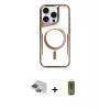 ieg™ iPhone 11 Pro Max Kılıf Yadigar Klasik Özel Seri - Siyah Joko Magic 5D Hayalet Cam + Pers Alüminyum Kamera Lens - YL