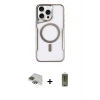 ieg™ iPhone 11 Pro Max Kılıf Yadigar Klasik Özel Seri - Siyah Joko Magic 5D Hayalet Cam + Pers Alüminyum Kamera Lens - YL