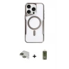 ieg™ iPhone 11 Pro Max Kılıf Yadigar Klasik Özel Seri - Siyah Joko Magic 5D Hayalet Cam + Pers Alüminyum Kamera Lens - YL