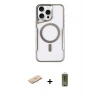 ieg™ iPhone 11 Pro Max Kılıf Yadigar Klasik Özel Seri - Siyah Joko Magic 5D Hayalet Cam + Renkli Kamera Lens Koruma Cam - MI