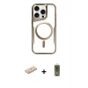 ieg™ iPhone 11 Pro Max Kılıf Yadigar Klasik Özel Seri - Siyah Joko Magic 5D Hayalet Cam + Renkli Kamera Lens Koruma Cam - MI