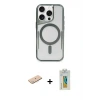 ieg™ iPhone 11 Pro Max Kılıf Yadigar Klasik Özel Seri - Siyah Polymer Nano Ekran Koruyucu + Renkli Kamera Lens Koruma Cam - MI