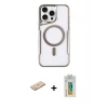 ieg™ iPhone 11 Pro Max Kılıf Yadigar Klasik Özel Seri - Siyah Polymer Nano Ekran Koruyucu + Renkli Kamera Lens Koruma Cam - YL