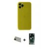 ieg™ iPhone 11 Pro Max Kılıf Yadigar Yansıma Serisi - Şeffaf 360 Full Body Arka Koruyucu + Rainbow Kamera Lens Koruma Cam - YL
