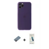 ieg™ iPhone 11 Pro Max Kılıf Yadigar Yansıma Serisi - Şeffaf Pasifik Cam Ekran Koruyucu + Shine Kamera Lens Koruma Cam - PE
