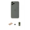 ieg™ iPhone 11 Pro Max Kılıf Yadigar Yansıma Serisi - Siyah Joko Magic 5D Hayalet Cam + Renkli Kamera Lens Koruma Cam - TU