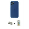 ieg™ iPhone 11 Pro Max Kılıf Yadigar Yansıma Serisi - Siyah Polymer Nano Ekran Koruyucu + Rainbow Kamera Lens Koruma Cam - YL