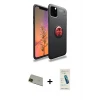 ieg™ iPhone 11 Pro Max Kılıf Yankı Form Prime - Şeffaf Pasifik Cam Ekran Koruyucu + Rainbow Kamera Lens Koruma Cam - YL