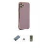 ieg™ iPhone 11 Pro Max Kılıf Yankı Serisi - Siyah Joko Magic 5D Hayalet Cam + Shine Kamera Lens Koruma Cam - GI