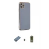 ieg™ iPhone 11 Pro Max Kılıf Yankı Serisi - Siyah Joko Magic 5D Hayalet Cam + Shine Kamera Lens Koruma Cam - GI