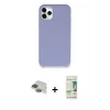 ieg™ iPhone 11 Pro Max Kılıf Zirve Modern Özel Seri - Siyah 20D Premium Cam Ekran Koruyucu + Pers Alüminyum Kamera Lens - YL